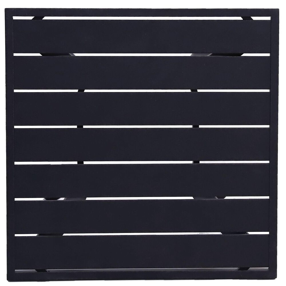 Gathercraft Charlotte 24&quot; Square Side Table in Black, , large
