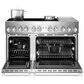 JennAir Noir 48" Freestanding Induction Smart Range with Chrome-Infused Griddle in Stainless Steel, , large