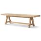 Jennifer Taylor Home Hawthorne 72" Dining Bench in Heritage Light Natural Brown, , large