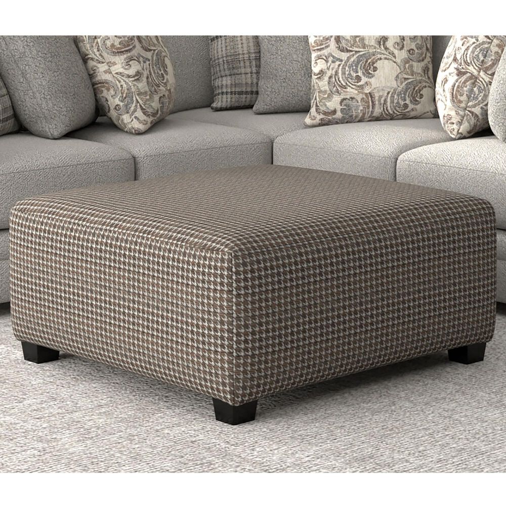 Hartsfield Livingston 40&quot; Square Cocktail Ottoman in Slate, , large