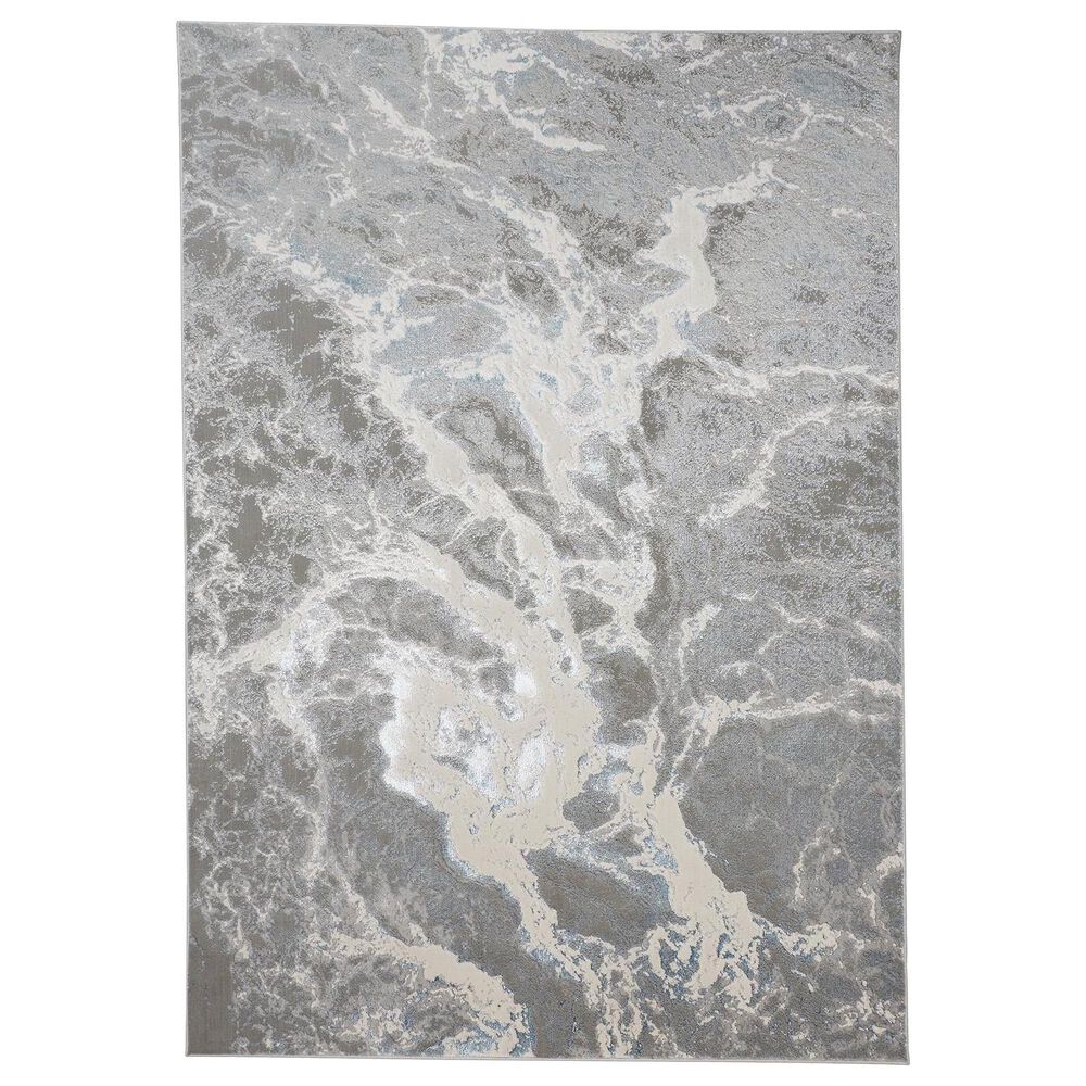 Feizy Azure Gray and Blue 5&#39; x 8&#39; Area Rug, , large
