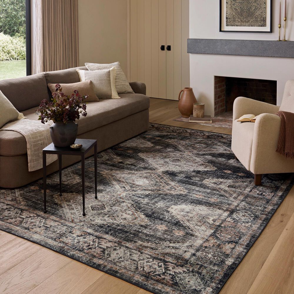 Amber Lewis x Loloi Josie 9&#39; x 12&#39; Ink and Earth Area Rug, , large