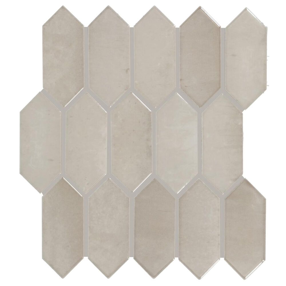 Dal-Tile Miramo Sand 2" x 5" Picket Undulated on 12.25" x 11.125" Ceramic Mosaic Sheet, , large