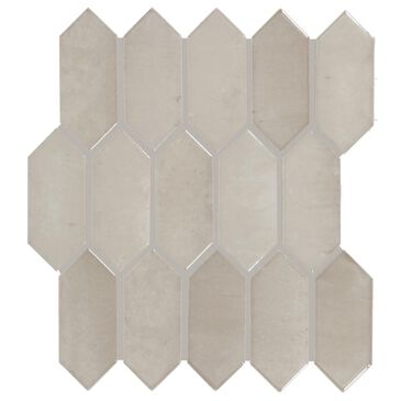 Dal-Tile Miramo Sand 2" x 5" Picket Undulated on 12.25" x 11.125" Ceramic Mosaic Sheet, , large