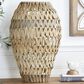 Maple and Jade Plastic Rattan Handmade Decorative Vase in Brown and Black, , large