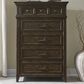 Belle Furnishings Paradise Valley 5-Drawer Chest in Saddle Brown, , large