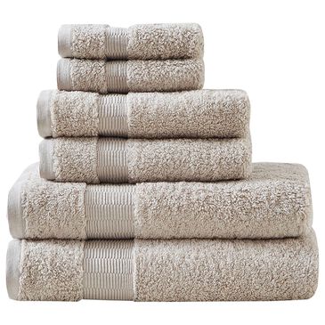 Hampton Park Luxor 100% Egyptian Cotton 6-Piece Towel Set in Sand, , large