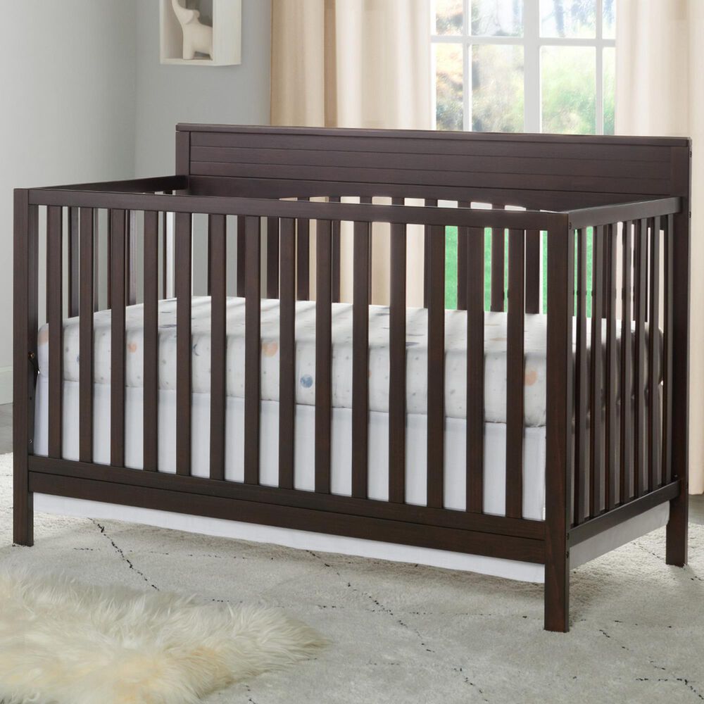 Oxford Baby Harper 4-In-1 Convertible Crib in Espresso, , large