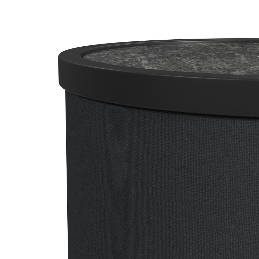 Mayberry Hill Halo Round Side Tabl in Black, , large