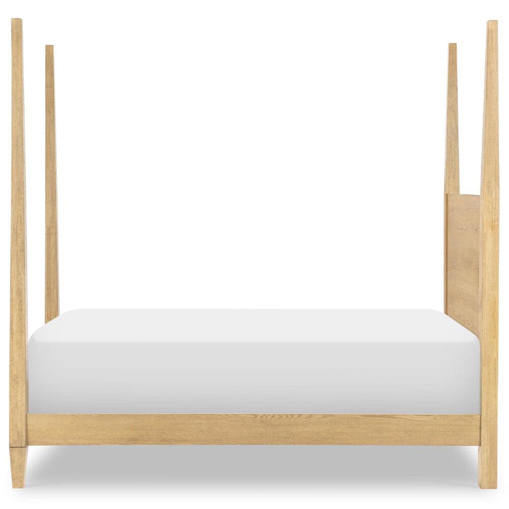 St Claire Home Today's Traditions Twin Platform Poster Bed in Natural Hickory, , large