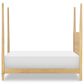 St Claire Home Today"s Traditions Twin Platform Poster Bed in Natural Hickory, , large