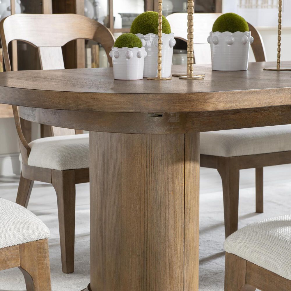 St Claire Home Harmony 7-Piece Oval Dining Set in Ovation Tweed, , large
