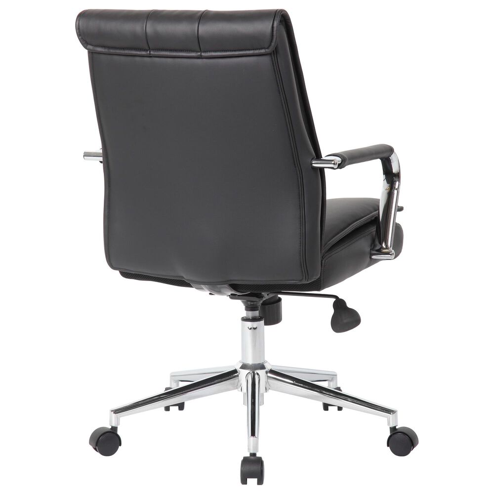 Presidential Seating Double Plush Task Chair with Padded Arms in Chrome, , large
