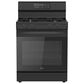 Midea 6.1 Cu. Ft. 4-Burner Freestanding Gas Range with Steam Cleaning in Black, , large