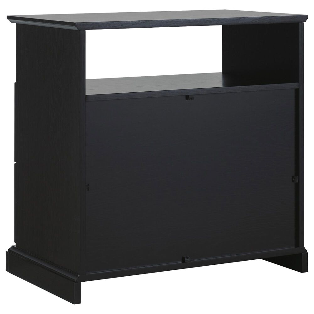 Walker Edison Clyde 2-Drawer Nightstand in Black, , large