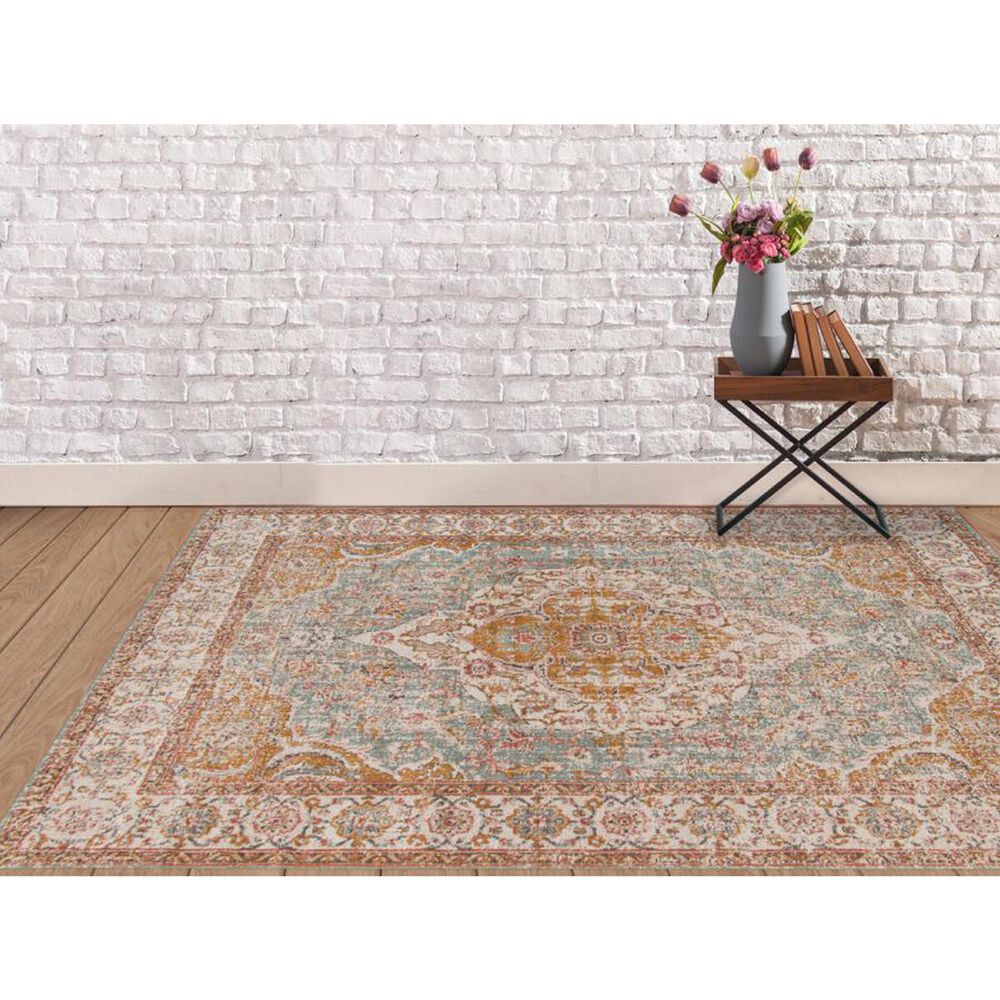 Amer Rugs Eternal 8&#39;11&quot; x 11&#39;11&quot; Sea Mist and Ivory Area Rug, , large