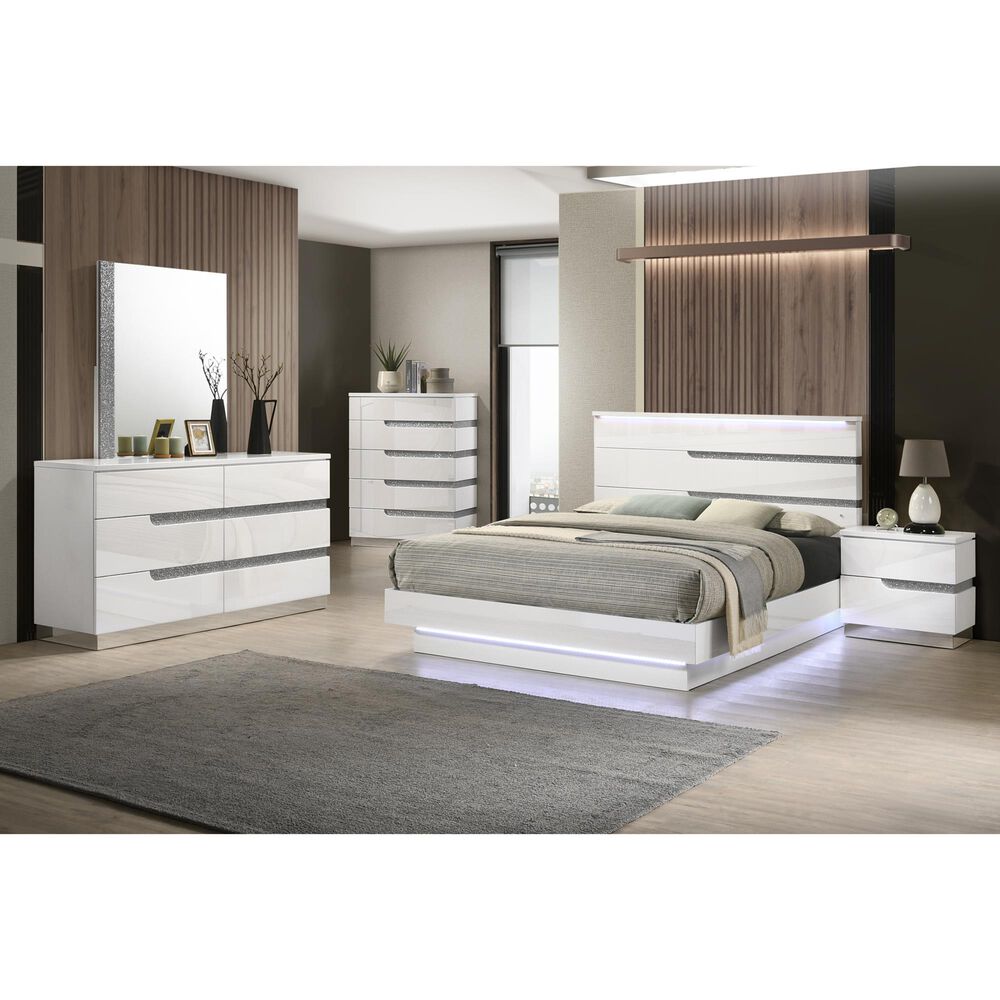 New Heritage Design Paradox Dresser Mirror in White Gloss, , large