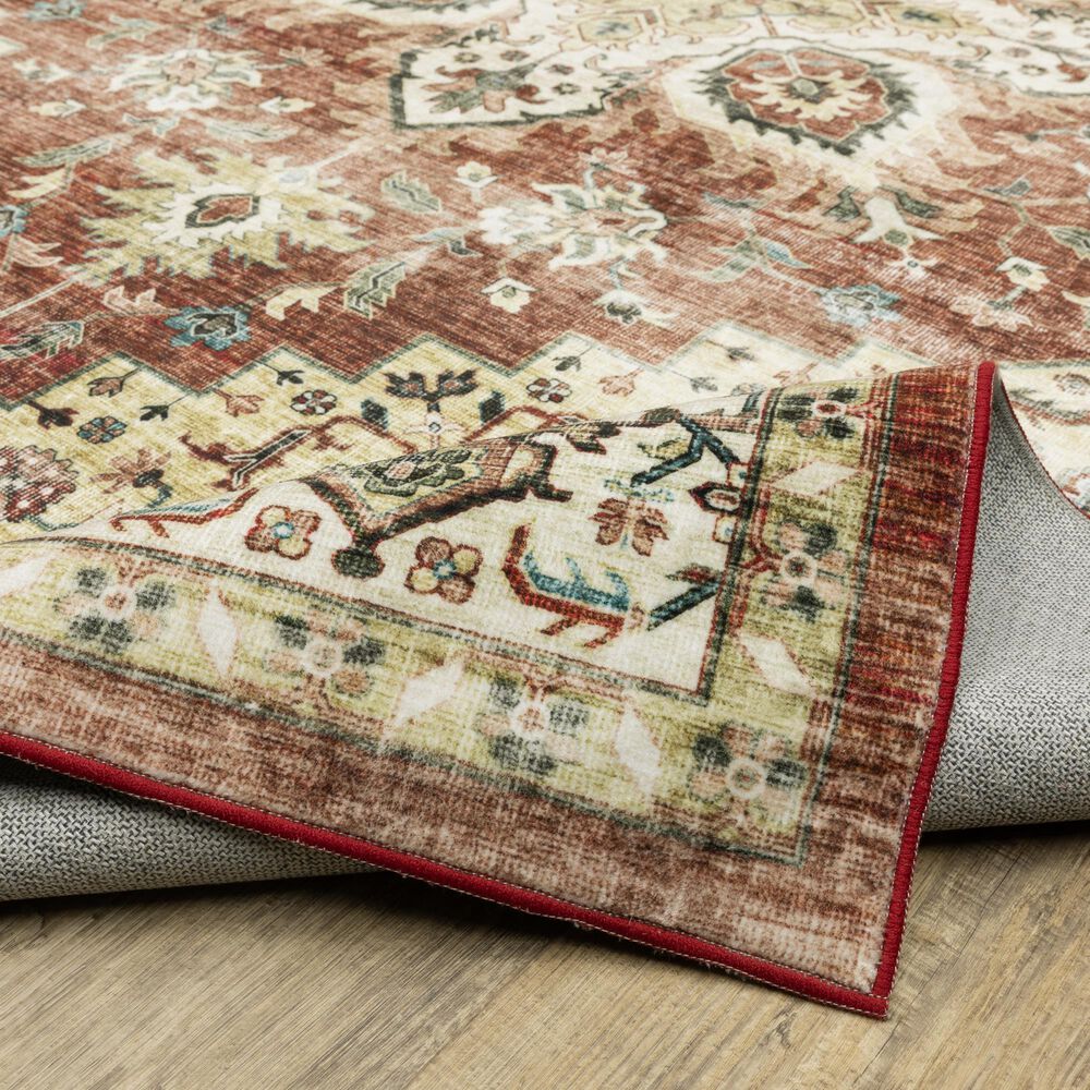 Oriental Weavers Sumter 2&#39; x 3&#39; Red and Ivory Area Rug, , large