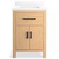 Kohler Kresla 24" Single Bathroom Vanity in Light Oak with 3 cm White Quartz Top and Rectangular Sink, , large