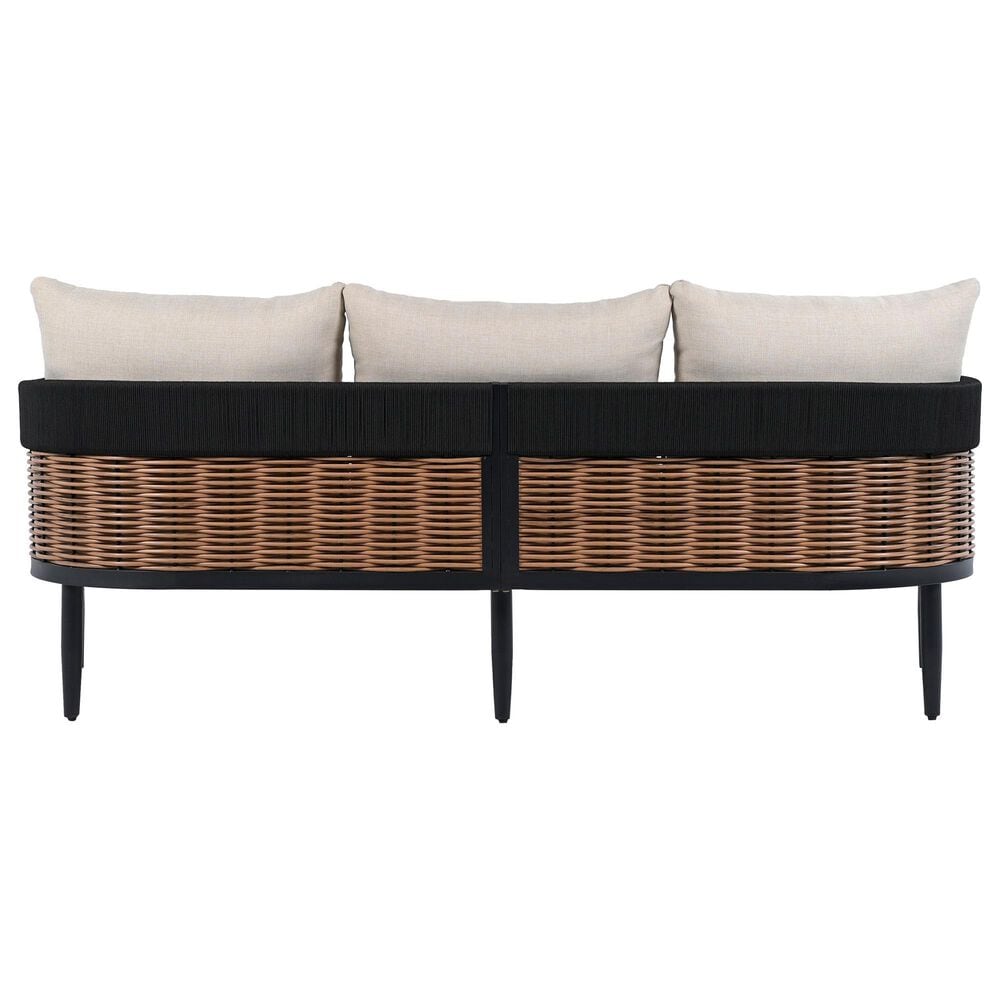 Safavieh Harrison 3-Seater Outdoor Sofa in Taupe, , large