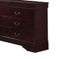 Crown Mark Louis Philip 6 Drawer Dresser in Cherry, , large