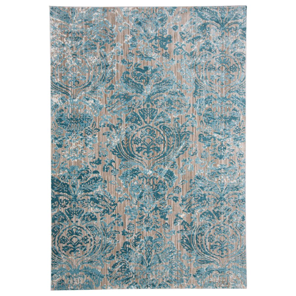 Feizy Rugs Keats 10"2" x 13"9" Aqua Area Rug, , large