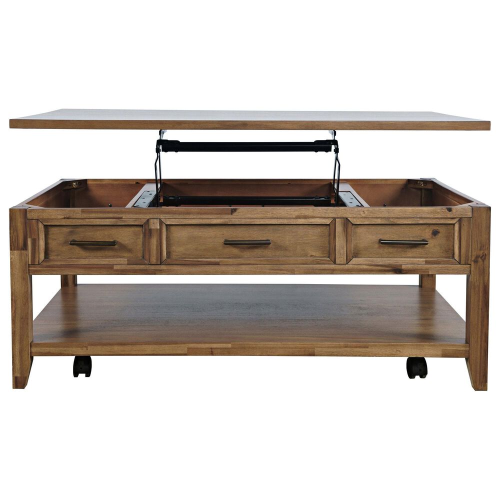 Jofran Claremont Lift-top Cocktail Table in Brown, , large