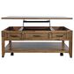 Jofran Claremont Lift-top Cocktail Table in Brown, , large