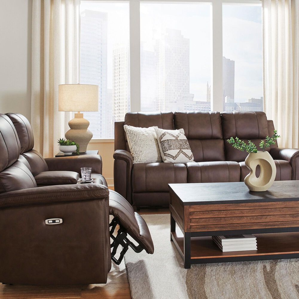 Ashley Bleckley Power Reclining Sofa in Espresso, , large