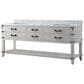 Lexora Home Norwalk 80" Double Bathroom Vanity in White Oak with White Carrara Marble Top  and Rectangle Sink, , large