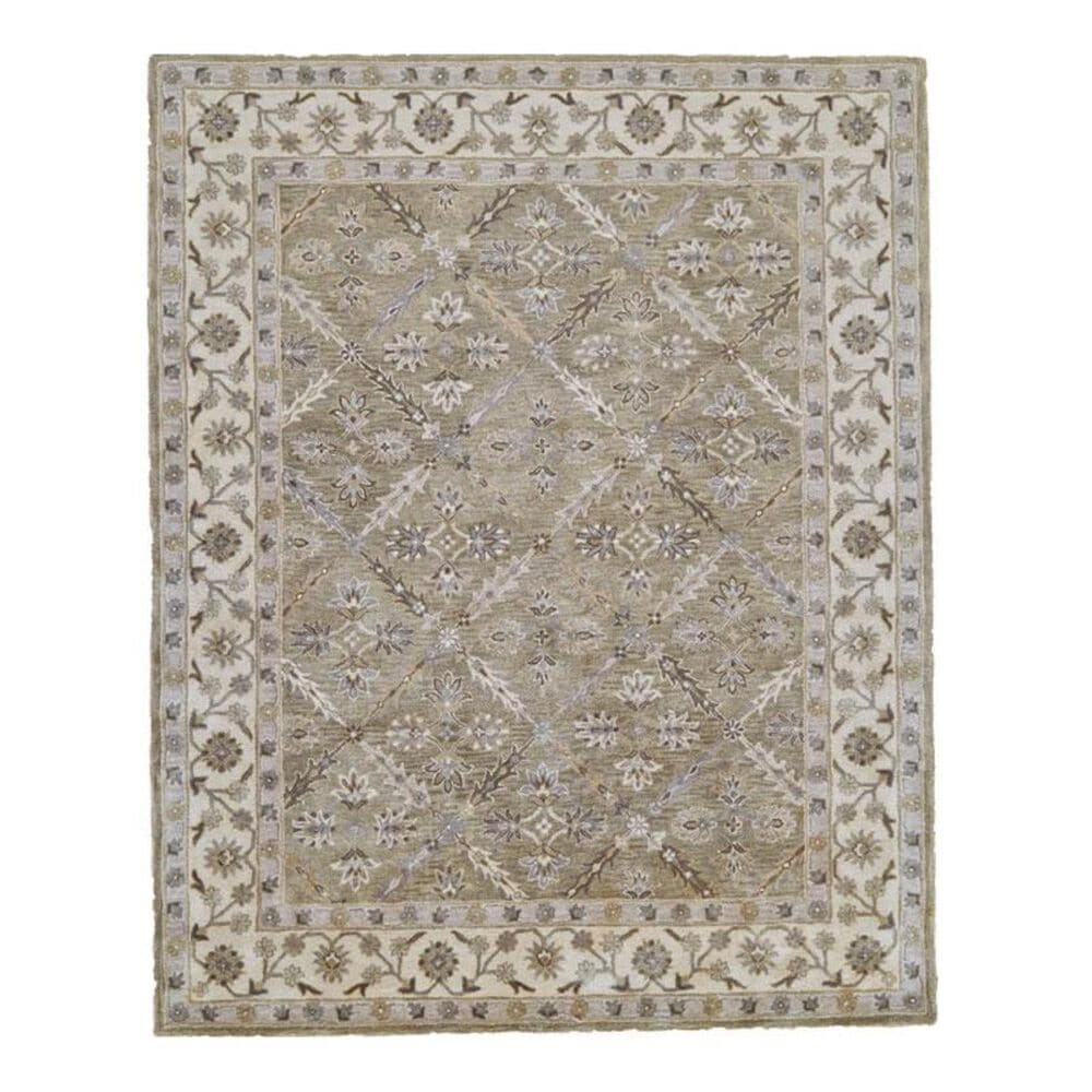 Feizy Rugs Eaton 8424F 8' Round Sage Area Rug, , large