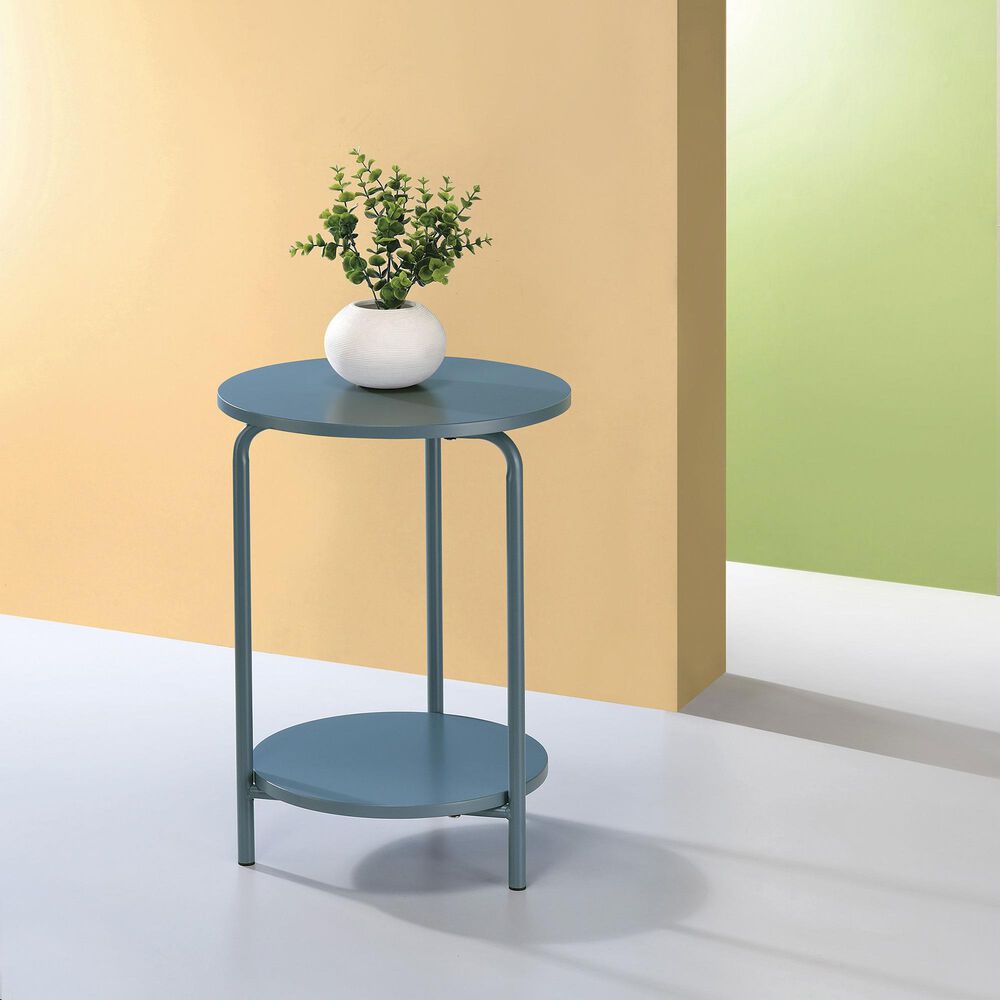 OSP Home Elgin Accent Table in Bluestone Shop NFM