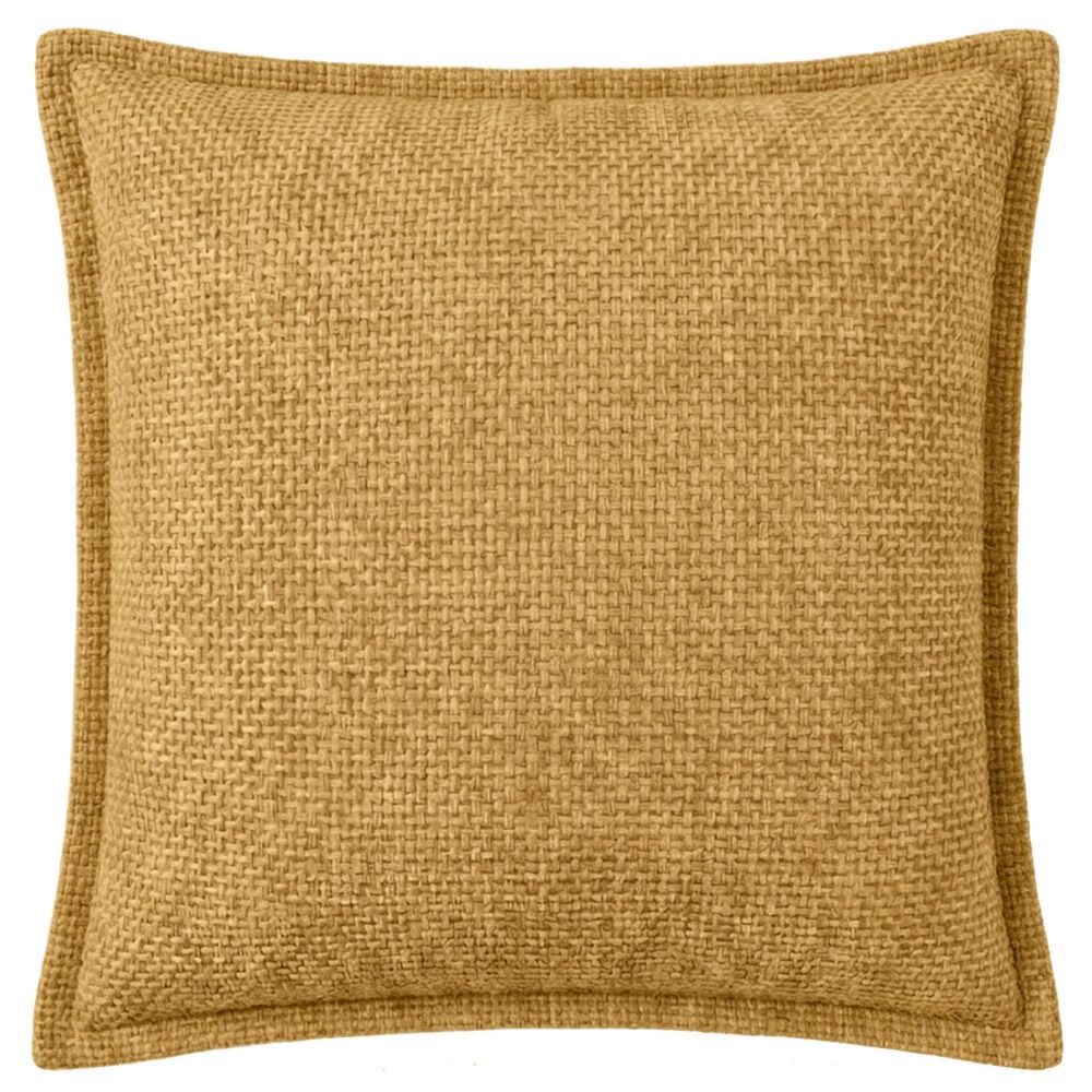 Chanasaya 20" Square Textured Accent Throw Pillow in Yellow, , large