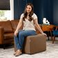 Jaxx Monroe Medium Ottoman in Earth Brown, , large