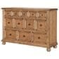 Legacy Classic Vintage Market 3-Piece Queen Post Canopy Bedroom Set in Barnwood Oak and Kettle Black, , large