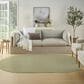 Nourison Courtyard Ivory and Green 5" x 8" Oval Indoor/Outdoor Area Rug, , large