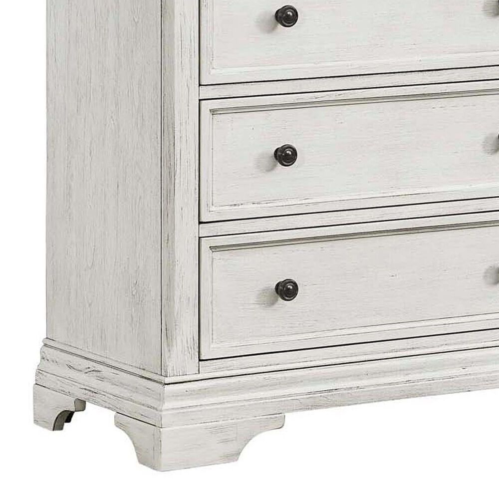 Eastern Shore Olivia 5-Drawer Chest in Brushed White, , large