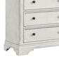 Eastern Shore Olivia 5-Drawer Chest in Brushed White, , large