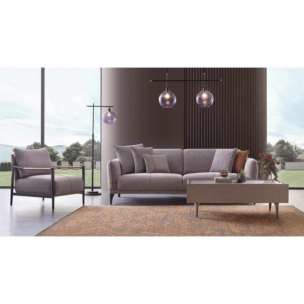 37B Linz Arm Chair in Gray, , large