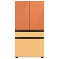 Samsung Bespoke 4-Door French Door Refrigerator Top Panel in Clementine Glass, , large