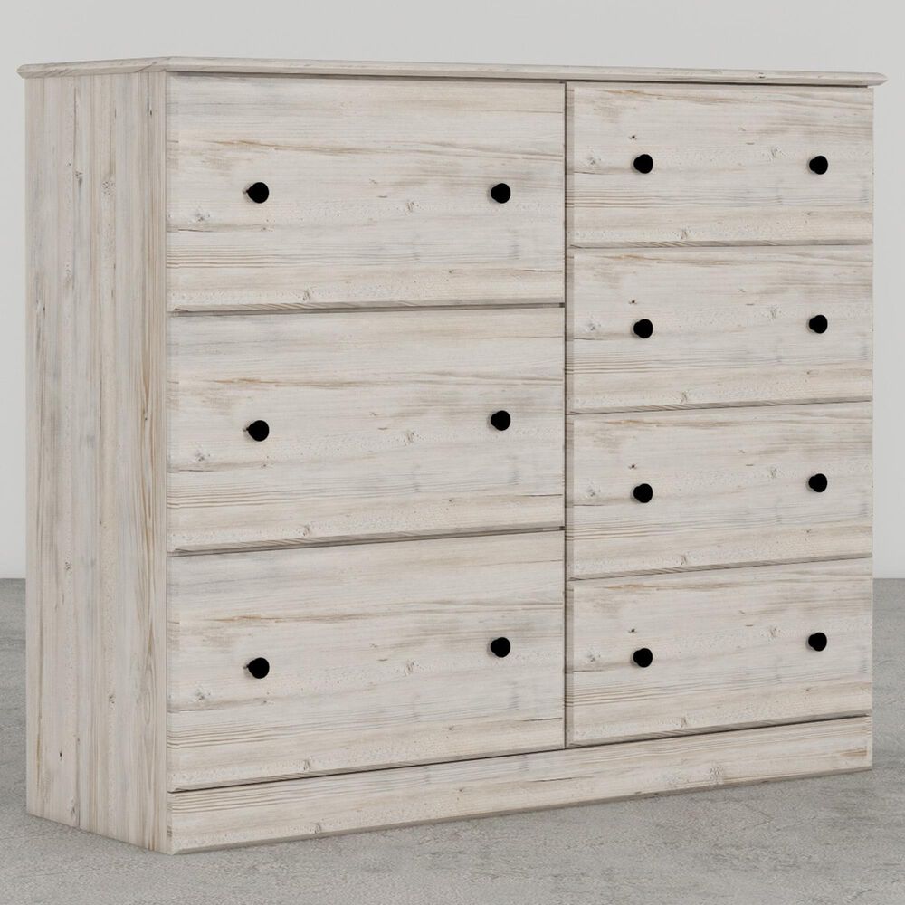 Lemoore Essentials 7 Drawer Dresser Only in Frosted Pine, , large