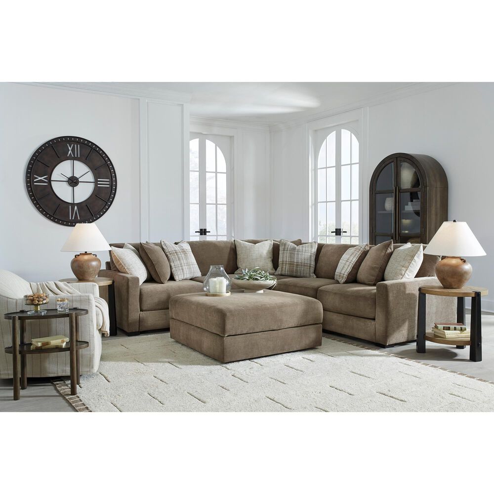 Ashley Camellia-Court Storage Ottoman in Coffee, , large