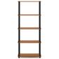 HOMLUX 5-Tier Display Rack in Light Cherry and Black, , large