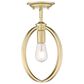 Golden Lighting Colson 1-Light Mini Pendant in Olympic Gold, , large