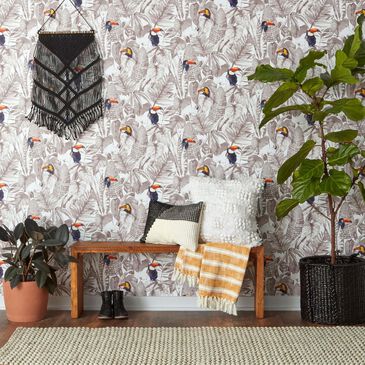 Tempaper Toucan Newspaper Peel and Stick Wallpaper, , large