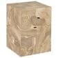 TimberHaus Teak Slice Side Table in Bleached Teak, , large