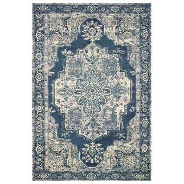 Loloi Mika 6"7" x 9"4" Grey and Blue Area Performance Rug, , large