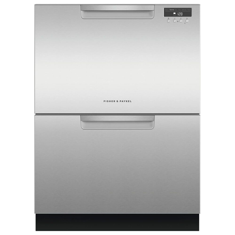 Fisher and Paykel Built-In Double Drawer Dishwasher in EZKleen Stainless Steel, , large