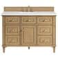 James Martin Vanities Lorelai 48" Single Vanity in Light Natural Oak with 3 cm White Zeus Quartz Top, , large