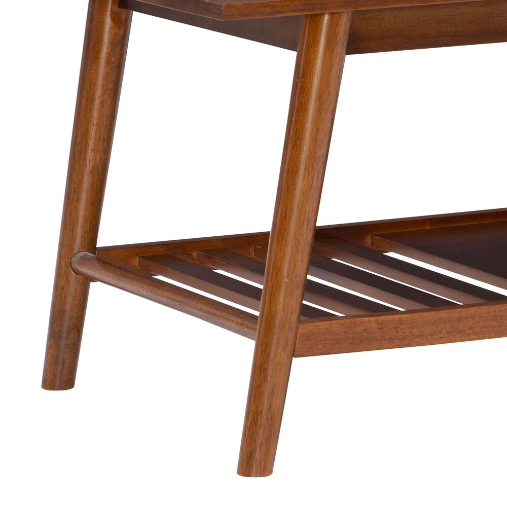 Linon Home Decor Charlotte Coffee Table in Warm Walnut, , large